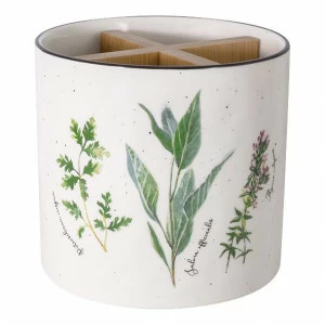 Подставка фарфоровая для кухонных приборов белая Herbarium EASY LIFE HERBARIUM 00-3946455 Белый
