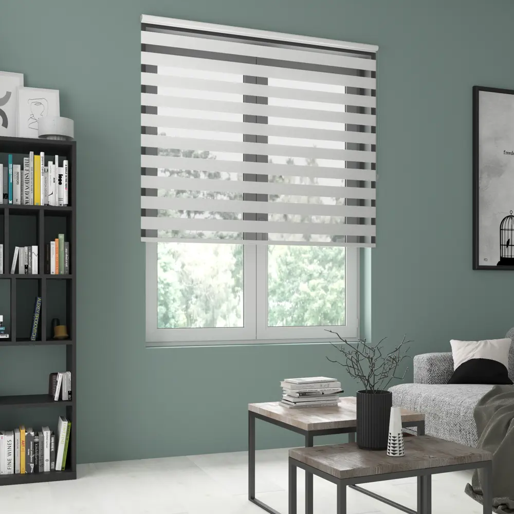 Штора рулонная день-ночь Inspire Siberia 140x190 см белая White 0 STLM-2112735 - Вид №9