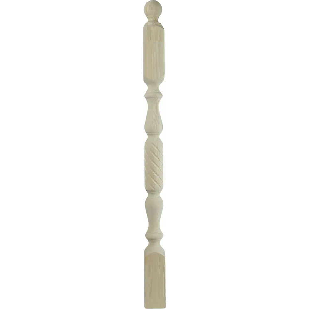 Santreyd: Витой лестничный столб из сращенной хвои сорт экстра 90×90×1178 мм 83836043 STLM-0044864