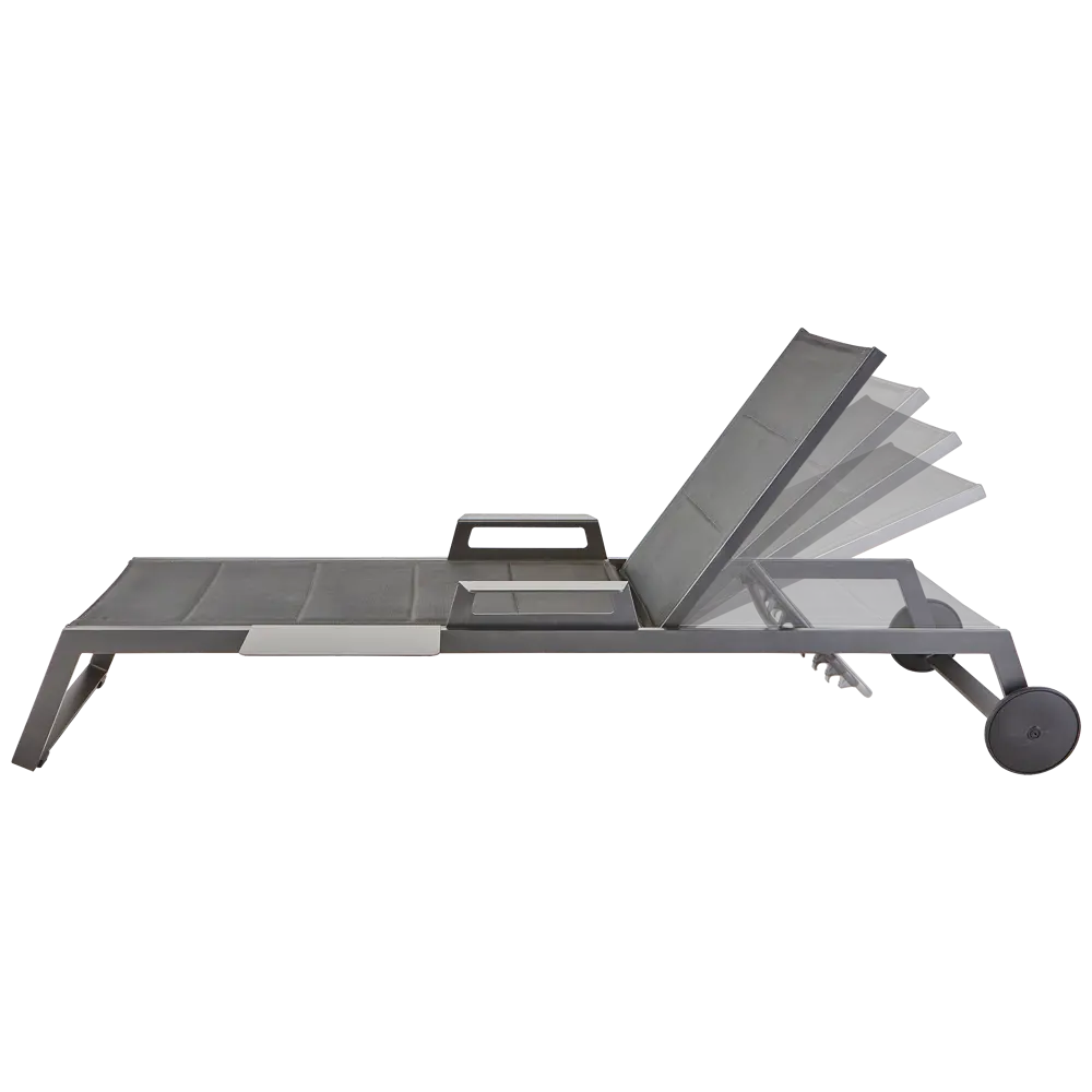 Шезлонг Naterial Odyssea II 222x87.5x64 см алюминий/текстилен серый STLM-2087687 - Вид №3