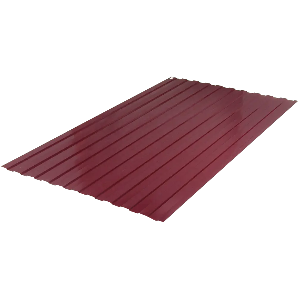Профнастил С8 0.3 мм 1200x2000 мм RAL 3005 вишня Santreyd STLM-2096426 - Вид №1