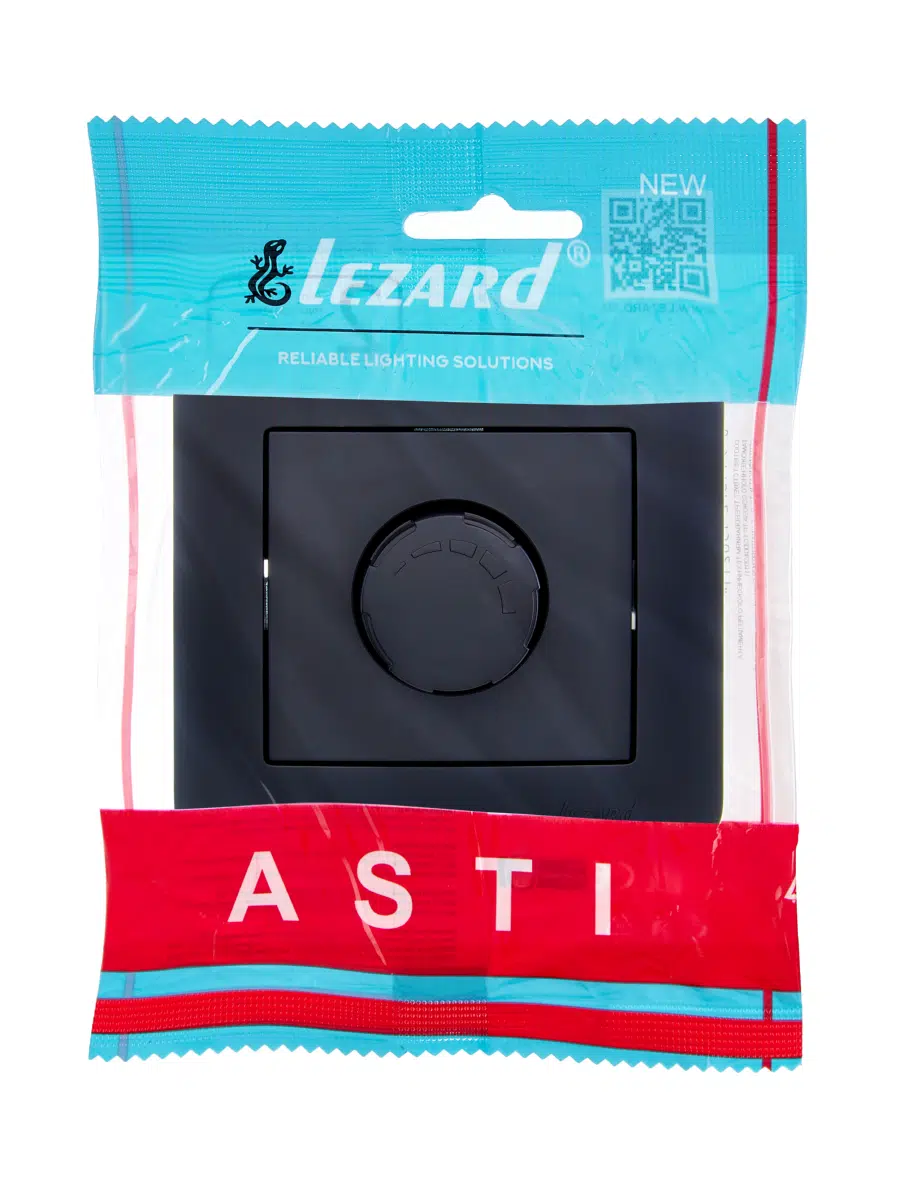 ASTI Диммер 800 Вт чёрный бархат LEZARD 7081-4242-115 - Вид №3