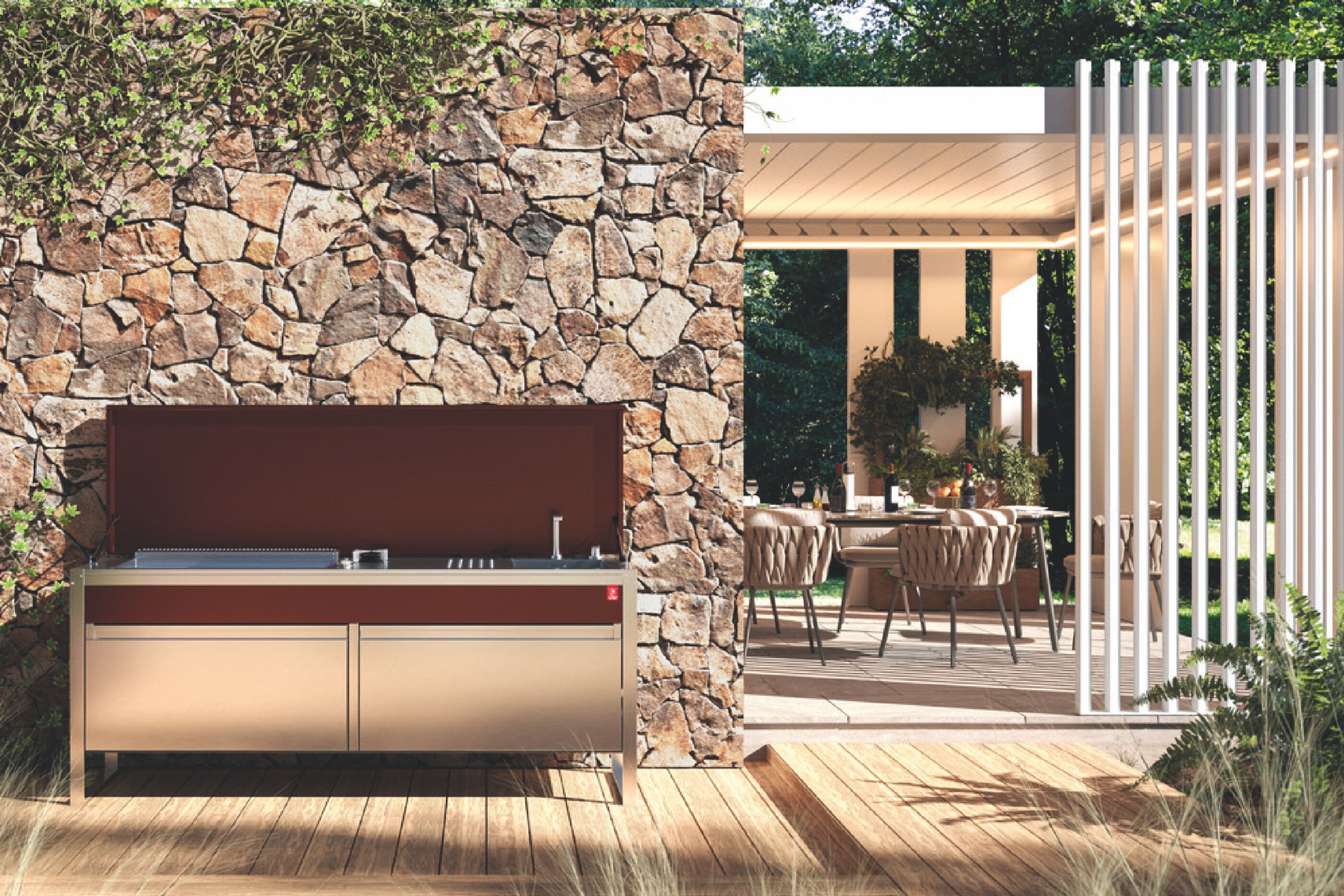 Газовая плита из нержавеющей стали PLA.NET Outdoor Cooking Kitchen ARCH-00119280 - Вид №16