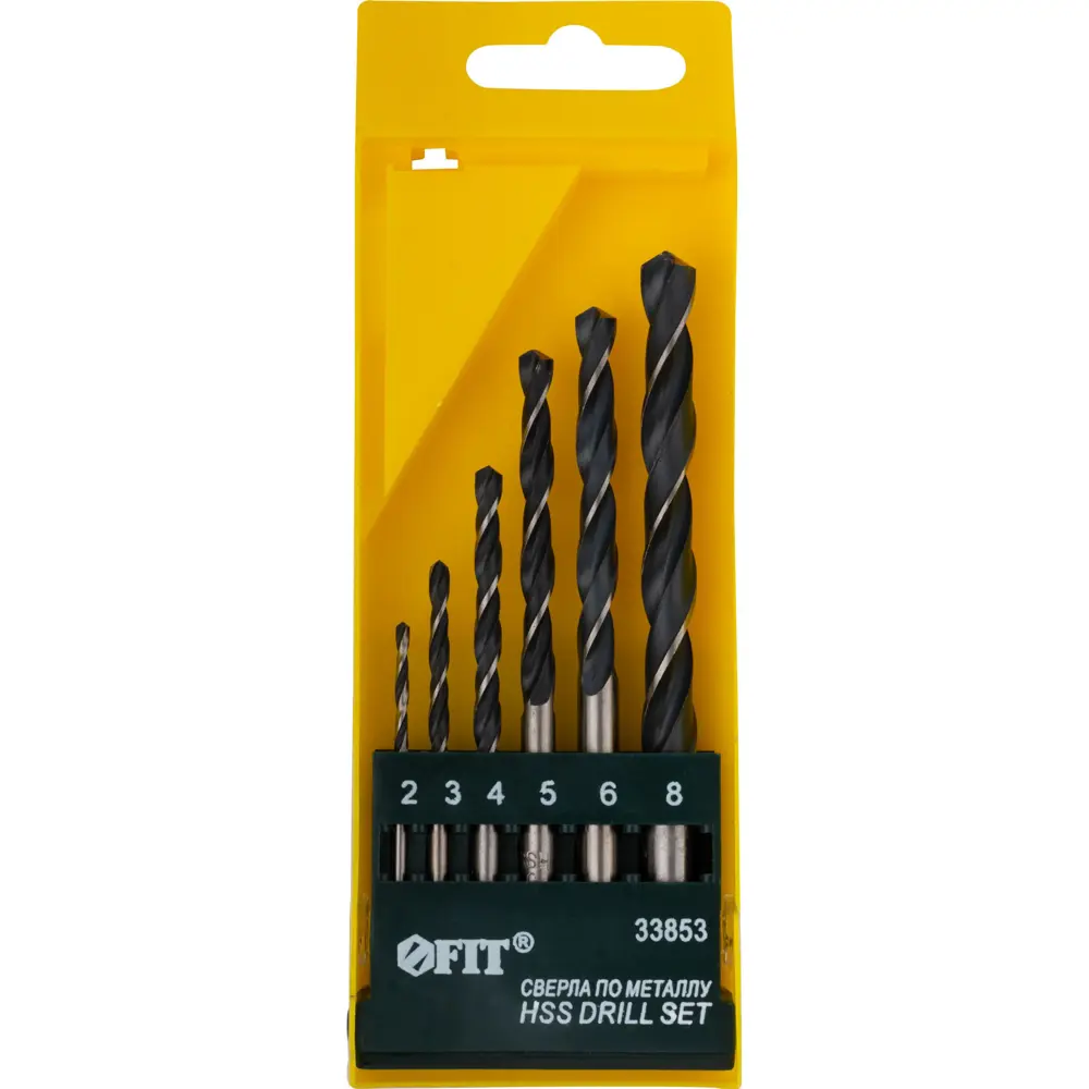 Набор сверл по металлу Fit 33853, 6 шт STLM-2044808