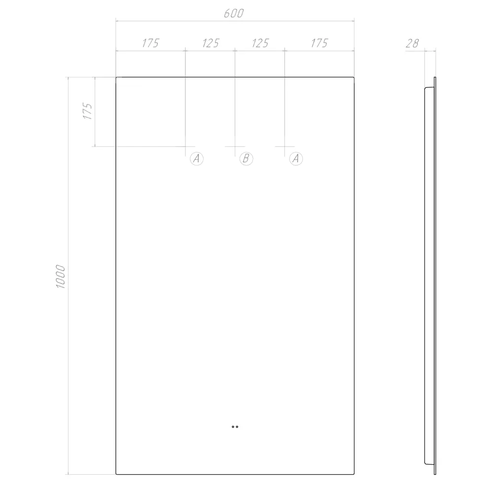 Зеркало Vigo Shine Classic с LED-подсветкой 60x100 см для ванной 83685349 STLM-0043461 - Вид №7