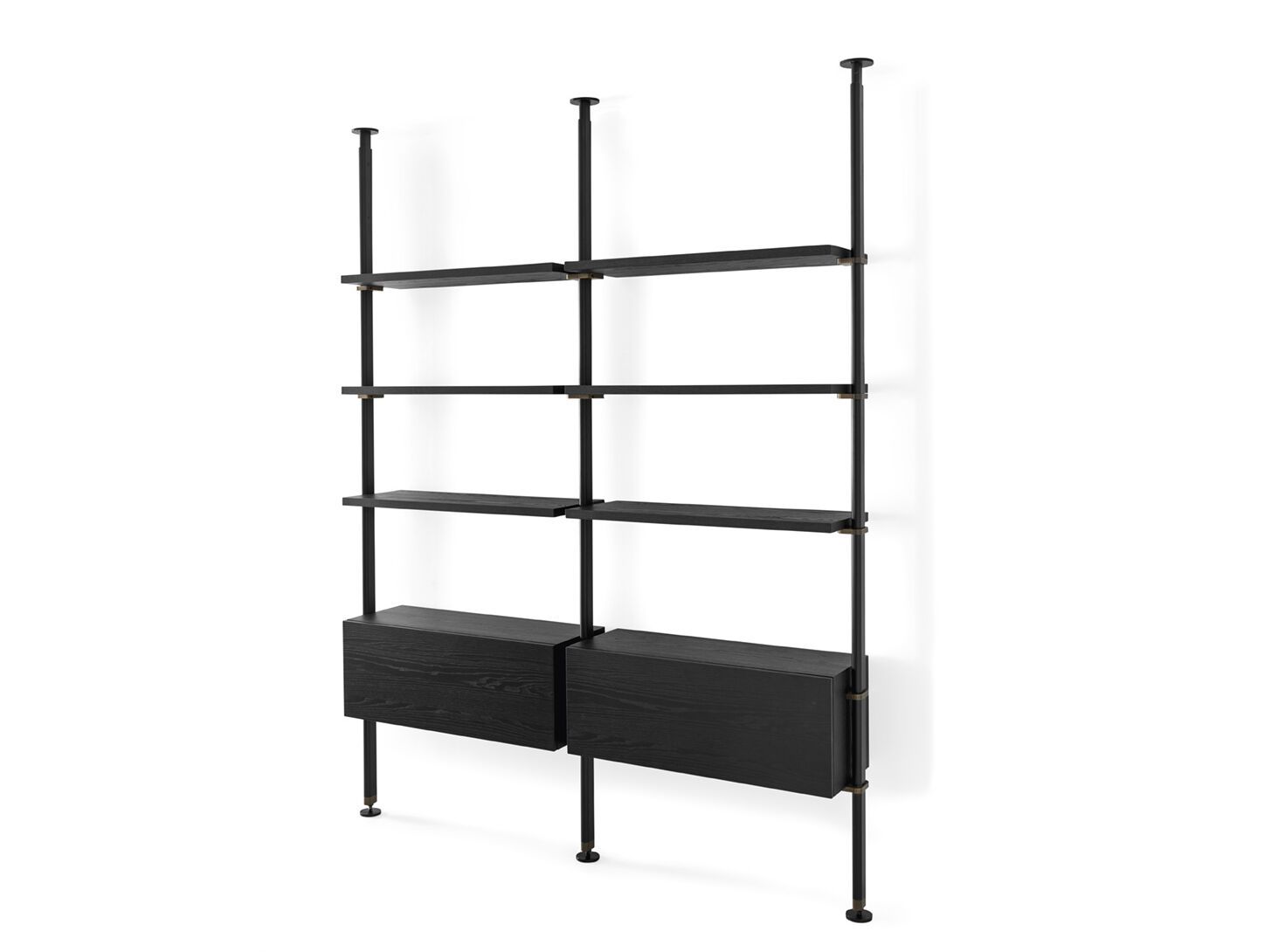 Книжный шкаф из листового металла с креплением пол-потолок Calligaris CLUSTER ARCH-00148150