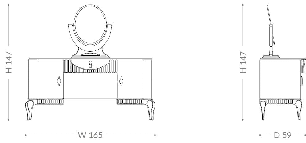 Шкаф для туалетных принадлежностей из массива дерева BRUNO ZAMPA VIVIEN ARCH-00090797 - Вид №4