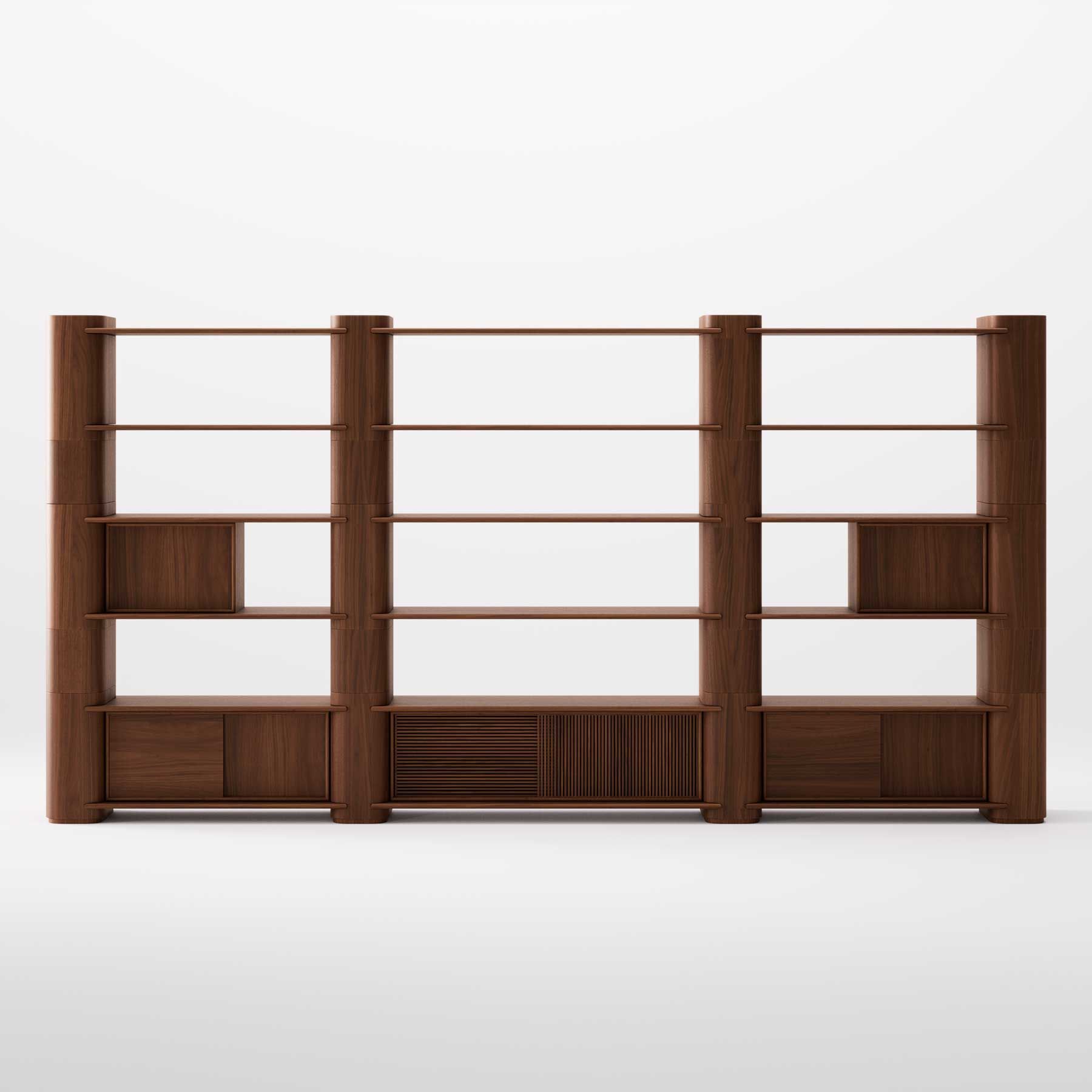 Деревянный самонесущий модульный книжный шкаф Wewood Path ARCH-00032308 - Вид №18