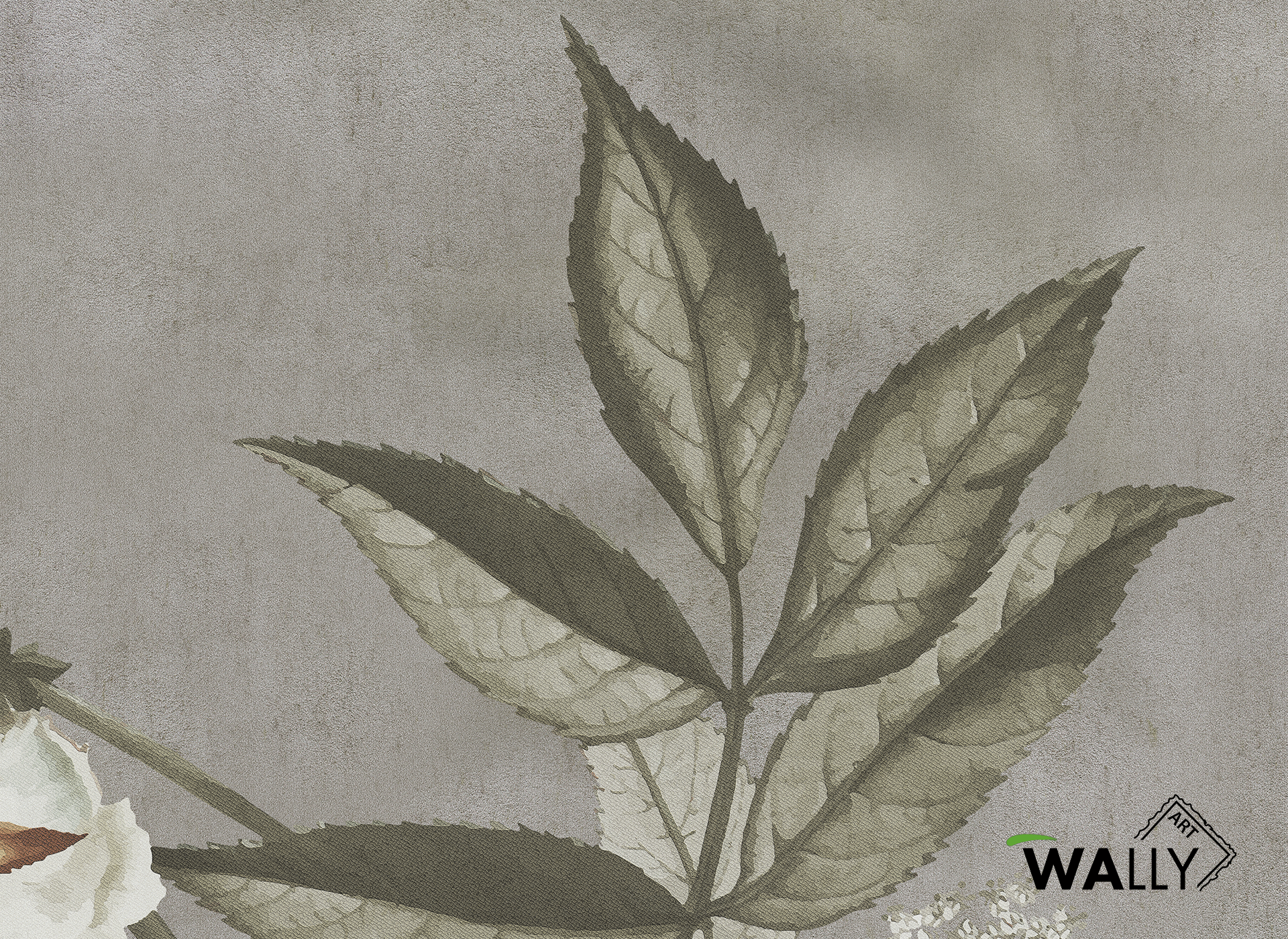 Цветочные узоры нетканые моющиеся огнезащитные обои WALLYART Lacollection ARCH-00024851 - Вид №2