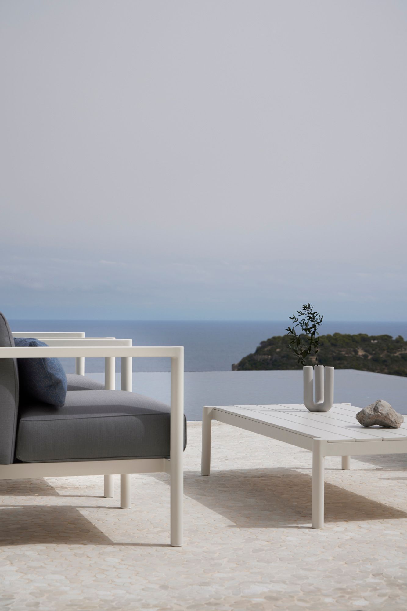 Прямоугольный алюминиевый журнальный столик с керамической столешницей POINT Origin ARCH-00066853 - Вид №10