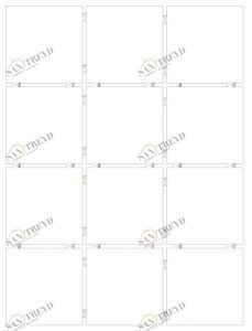 Конфетти белый из 12 частей 1146 9,9х9,9 Kerama Marazzi sun-id-328242