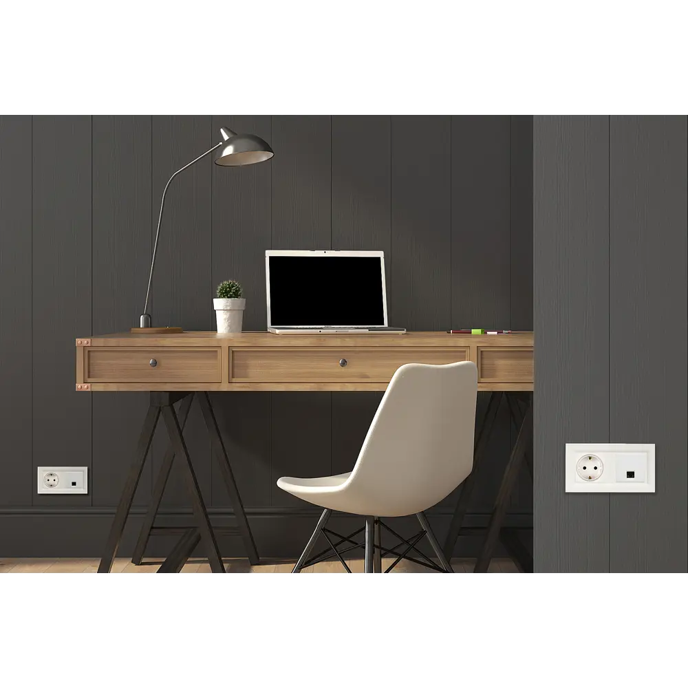 Рамка для розеток и выключателей Legrand Structura 2 поста цвет белый STLM-2190888 - Вид №6