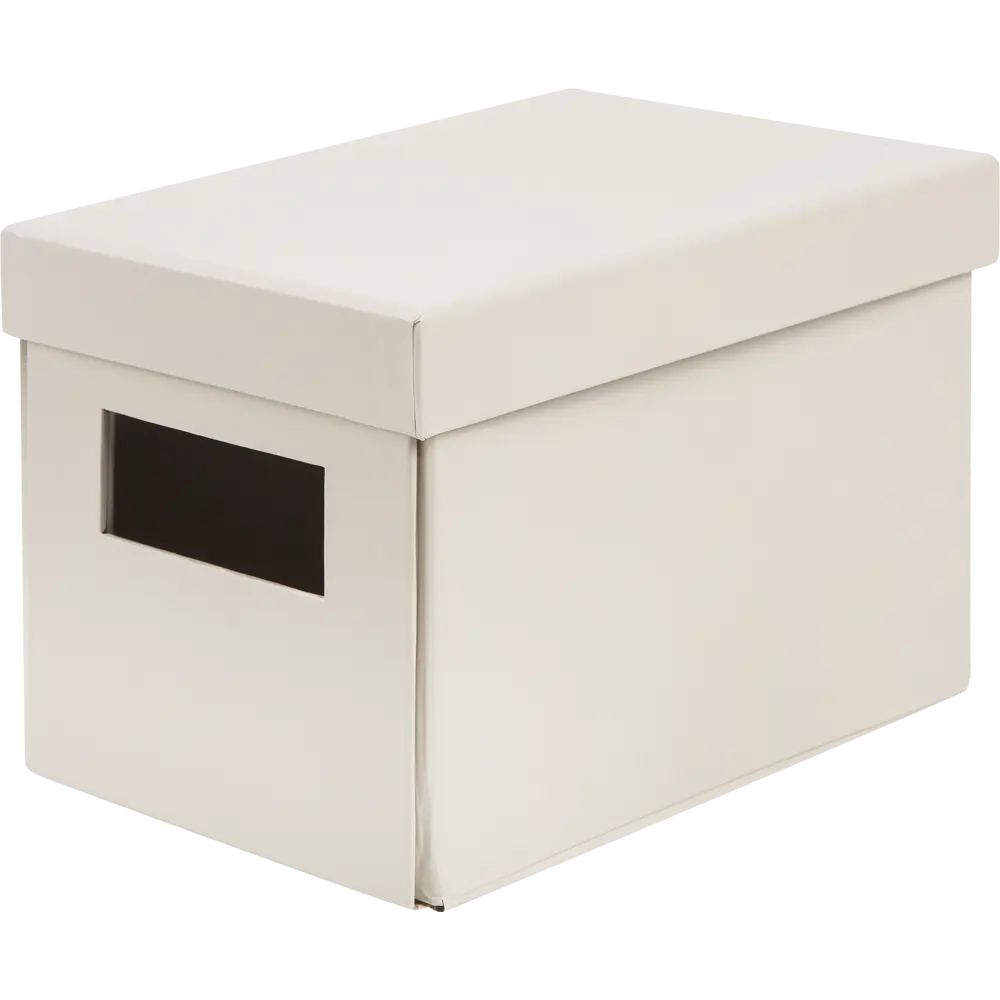 Коробка складная 20x14x13 см картон цвет бежевый STORIDEA STLM-2201392 - Вид №1