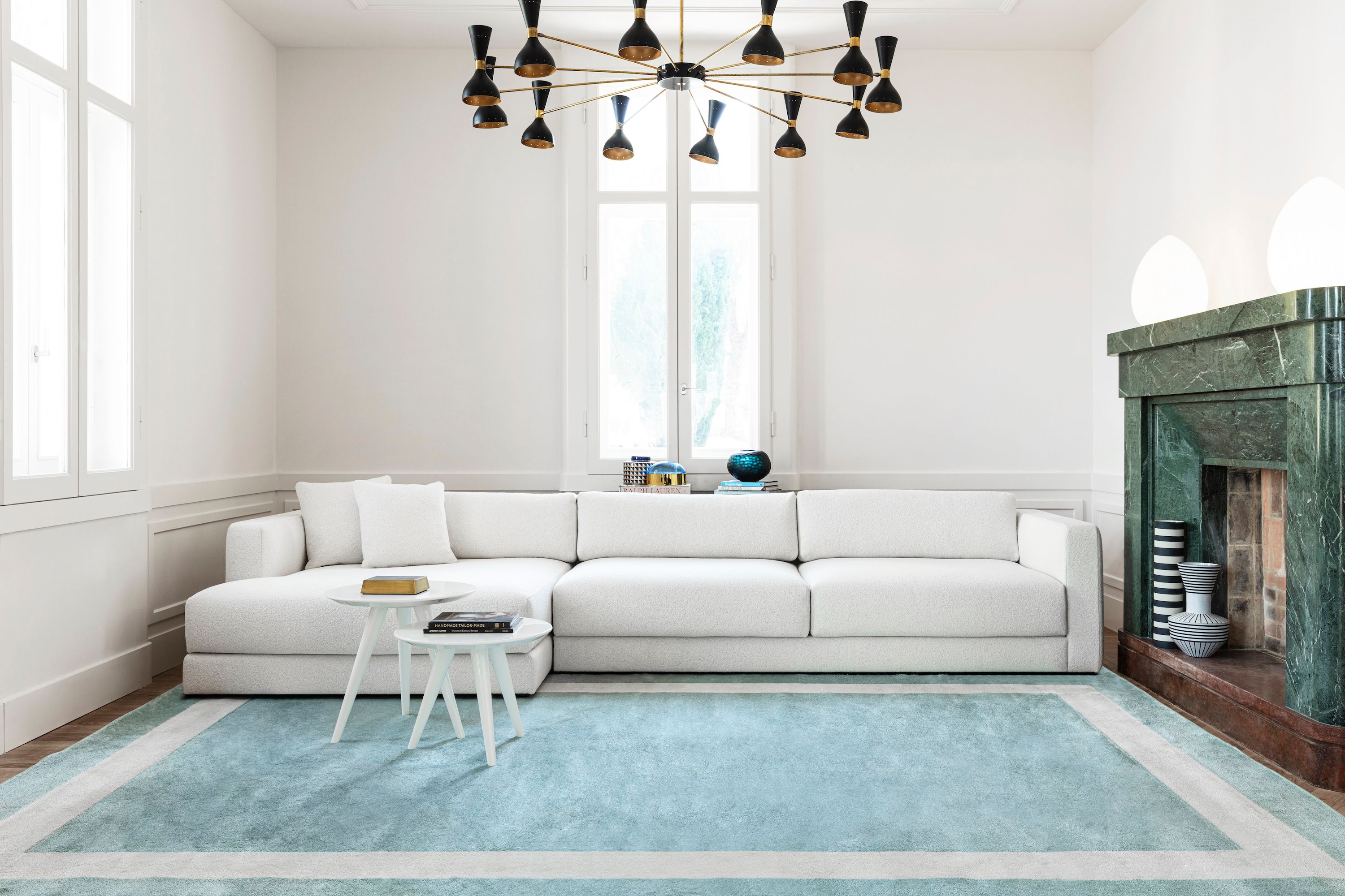 Тканевый диван с полуостровом DOM EDIZIONI DANIEL ARCH-00052360 - Вид №1