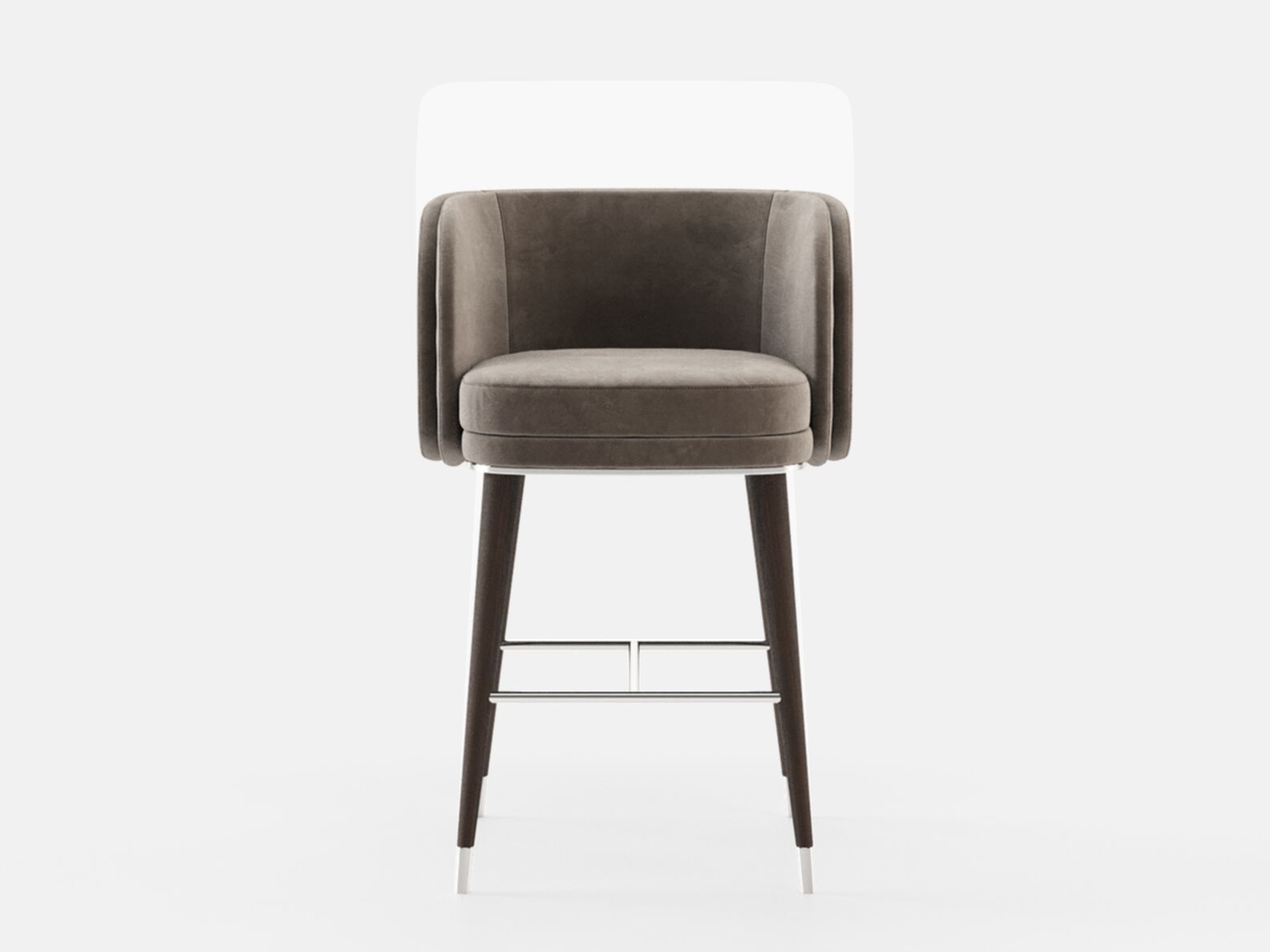 Высокий тканевый мягкий стул с подлокотниками Laskasas Essence ARCH-00035022 - Вид №7