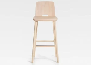 SIPA Барный стул из дерева с подставкой для ног Tablet
