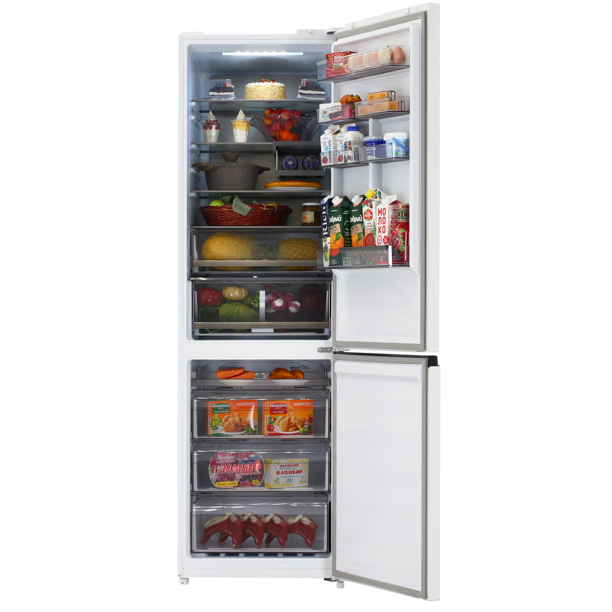 9142716 Холодильник с морозильником   Eigen Stark R01B белый STDN-0060390 - Вид №5