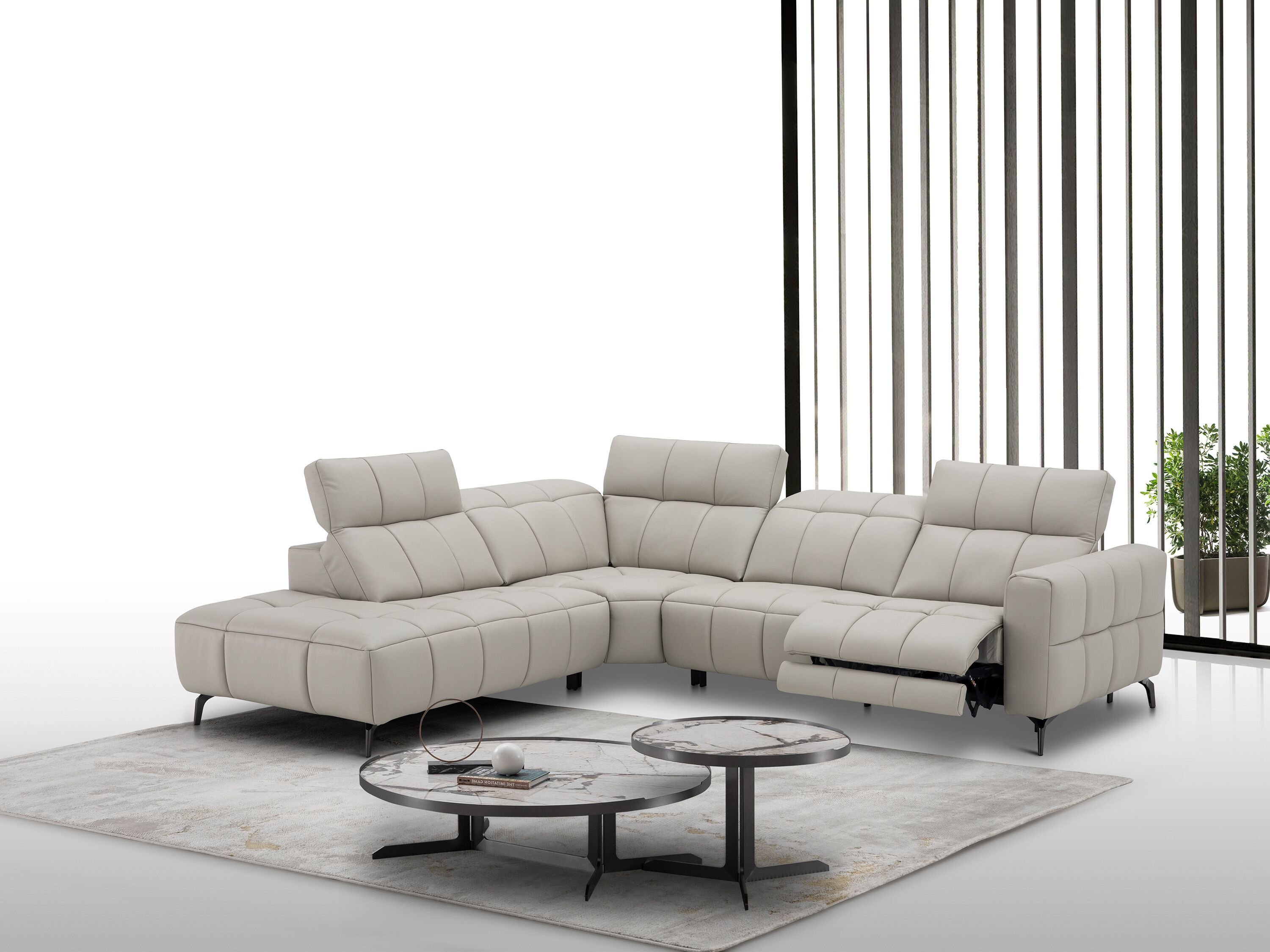 Кожаный угловой диван с электроприводом CAMPO DE' FIORI CL368 ARCH-00024566 - Вид №4