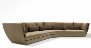 Giorgetti Изогнутый модульный диван из ткани