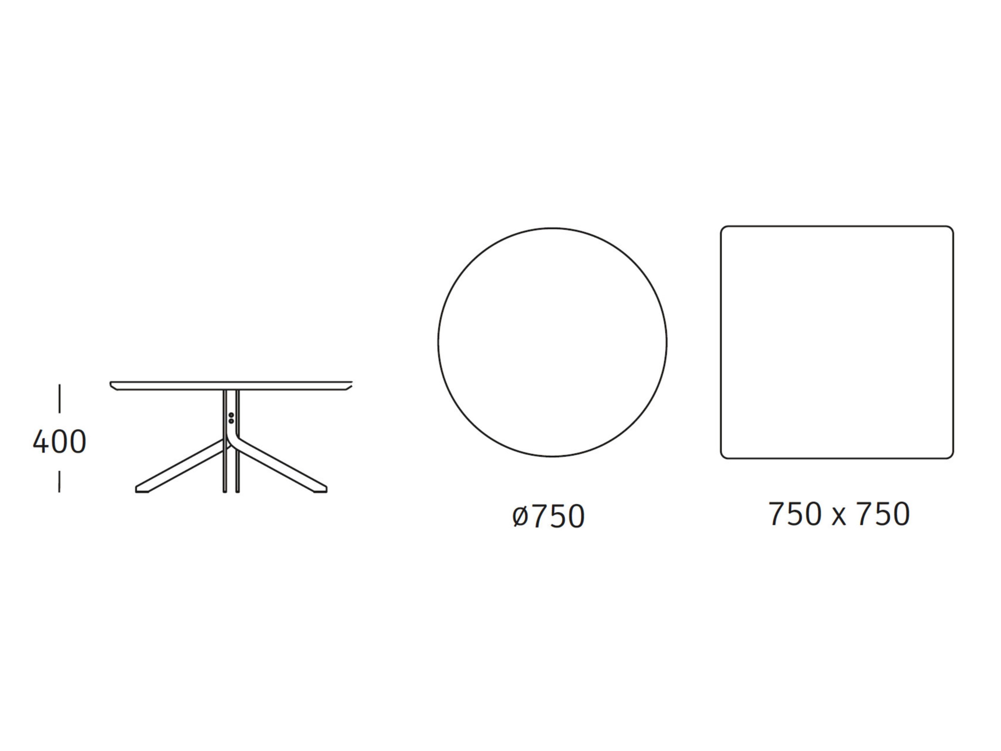 Круглый стальной журнальный столик ROSSIN Tonic Metal ARCH-00100452 - Вид №2