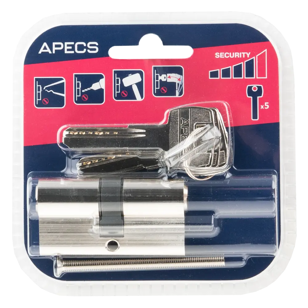 Цилиндровый механизм Apecs Pro LM-60-NI для металлических дверей 84168100 SM STLM-0046694 - Вид №2