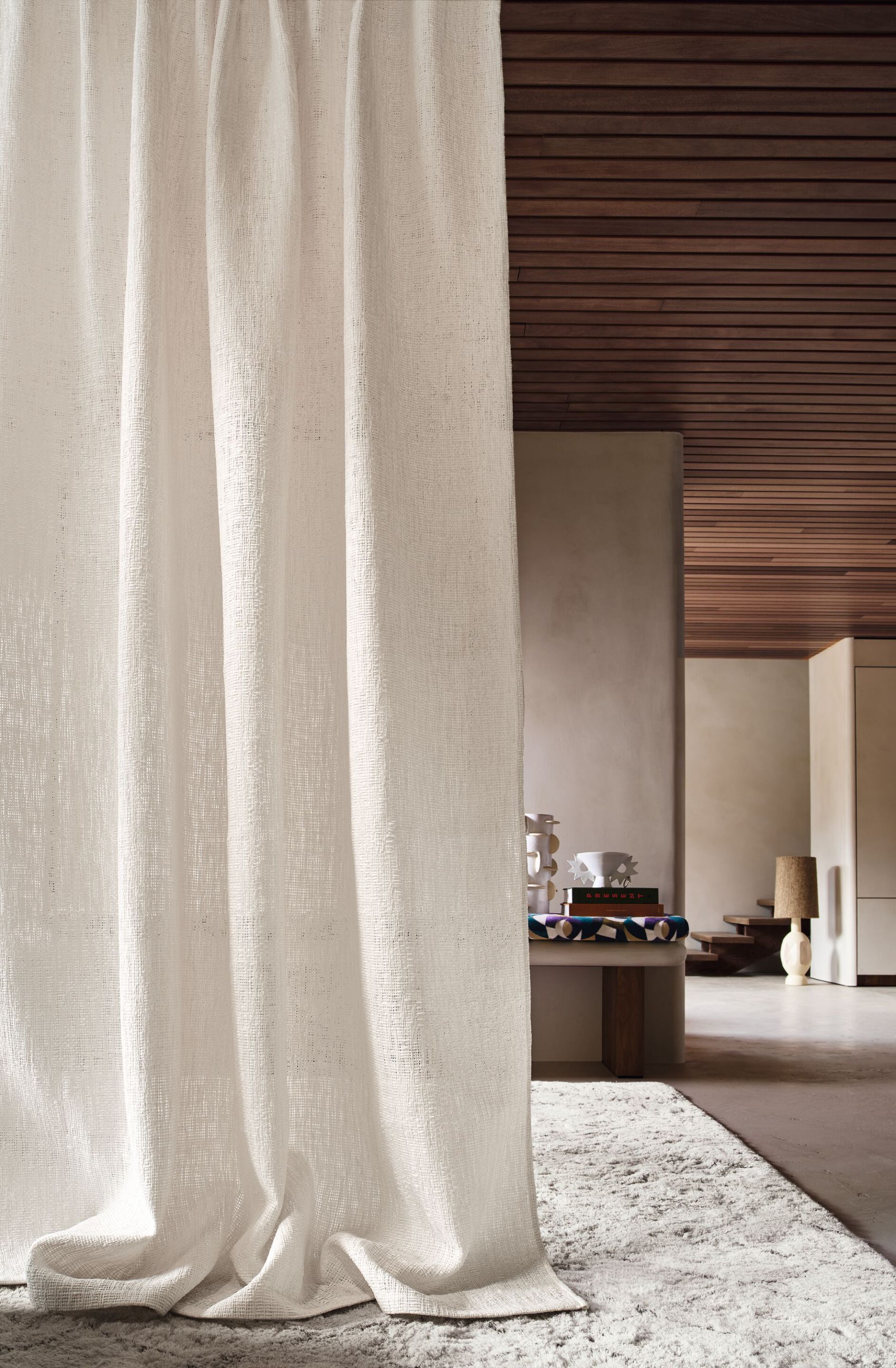 Однотонная ткань из вуали Casamance Machaya ARCH-00051652 - Вид №1