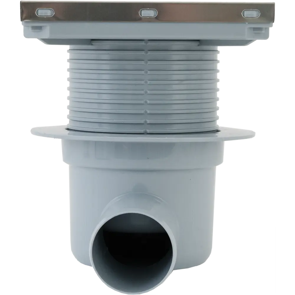 Трап для душа Ани пласт мокрый затвор горизонтальный слив 150x150 мм полипропилен STLM-2036629 - Вид №4