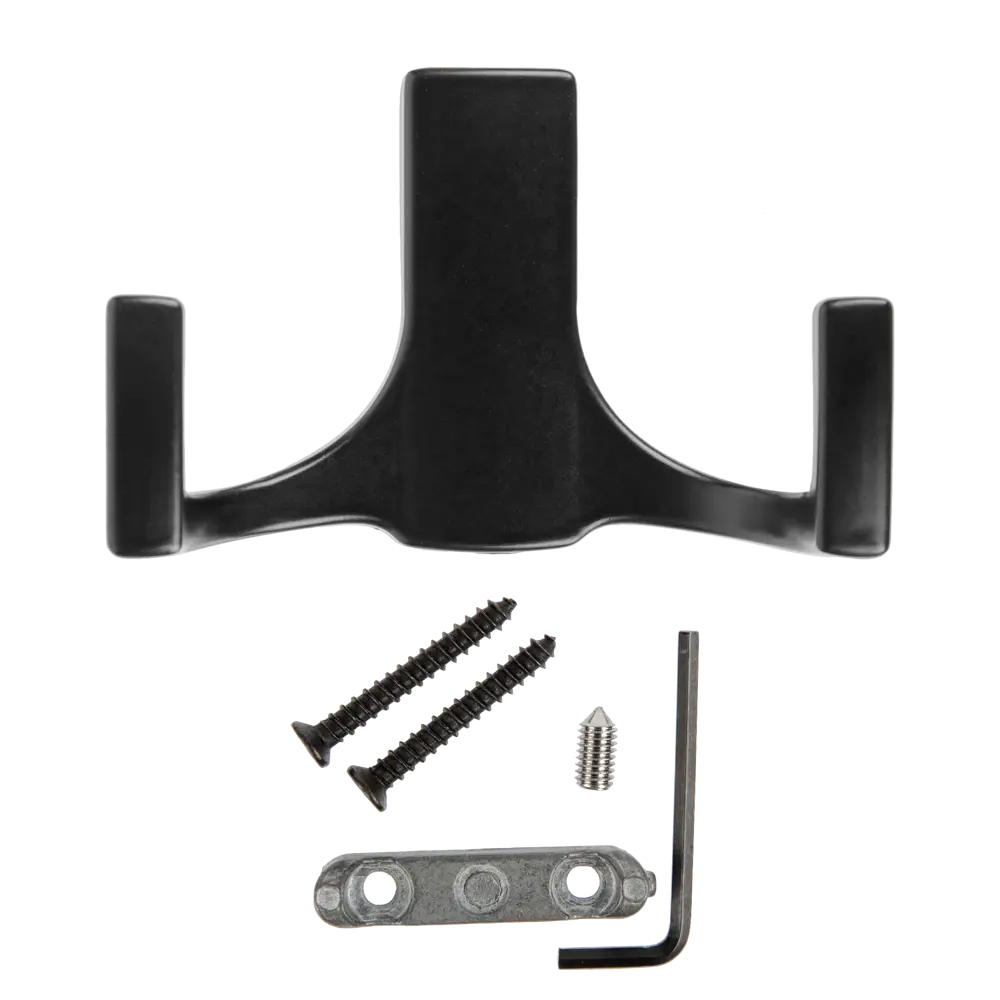 Крючок-вешалка Kerron KR0330, 30x51 мм, цвет матовый чёрный STLM-2060953 - Вид №2