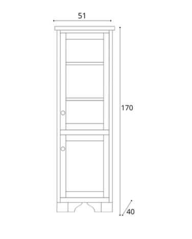 Напольный умывальник с дверцами Gaia Mobili Classic ARCH-00093781 - Вид №11