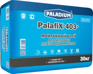 PL-403 Монтажный клей для ПГП и ГКЛ PalafiX-403, 30 кг Paladium