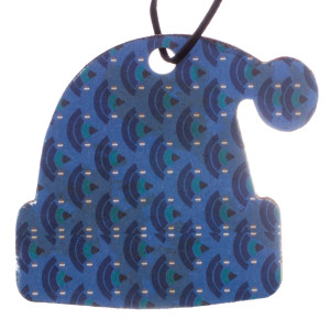Ёлочное украшение «Шапка» 9x9 см, дерево, цвет голубой