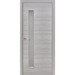 Комплект двери остекленная 90x200 см Hardflex цвет ясень серый с добором 200 мм