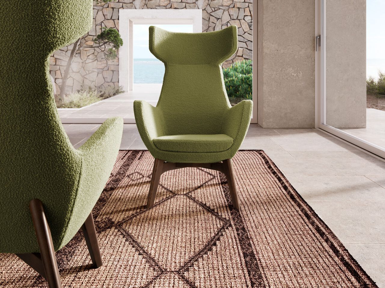 Кресло с высокой спинкой VALENTINI IRIS ARCH-00079875 - Вид №2