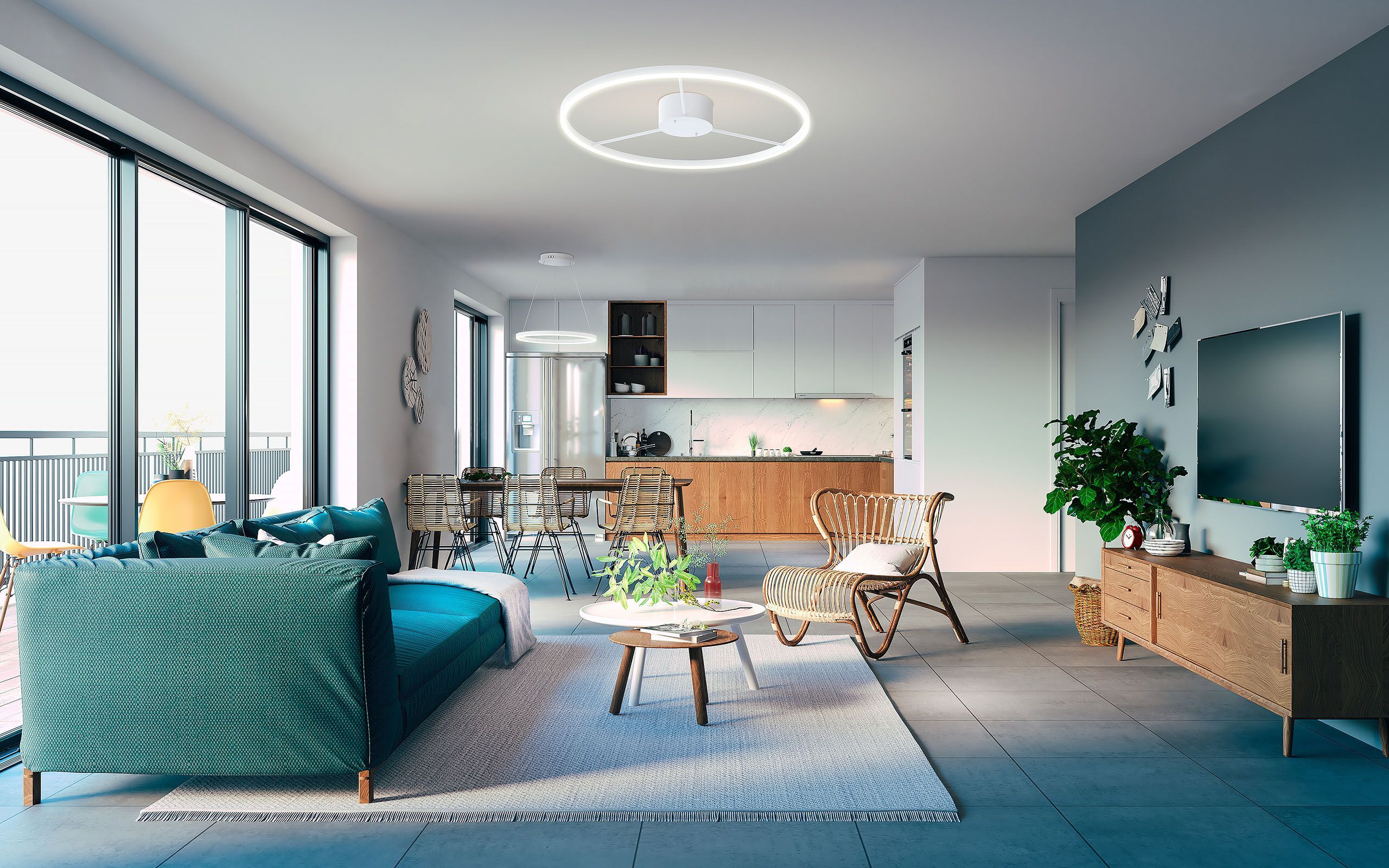 Металлический светодиодный потолочный светильник Valaisin Grönlund WHEELS ARCH-00077500 - Вид №29