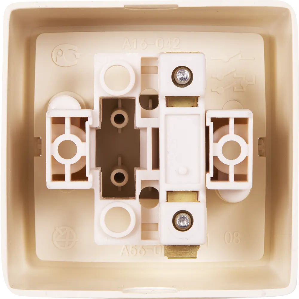 Выключатель Reone 1 клавиша цвет слоновая кость STLM-2201037 - Вид №1