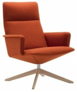 Andreu World 4-спицевое кресло с высокой спинкой Capri lounge Bu1700