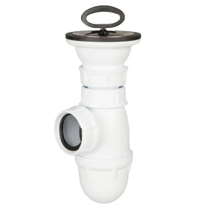 Сифон для мойки SAS с выпуском и решеткой слив 40 мм пластик