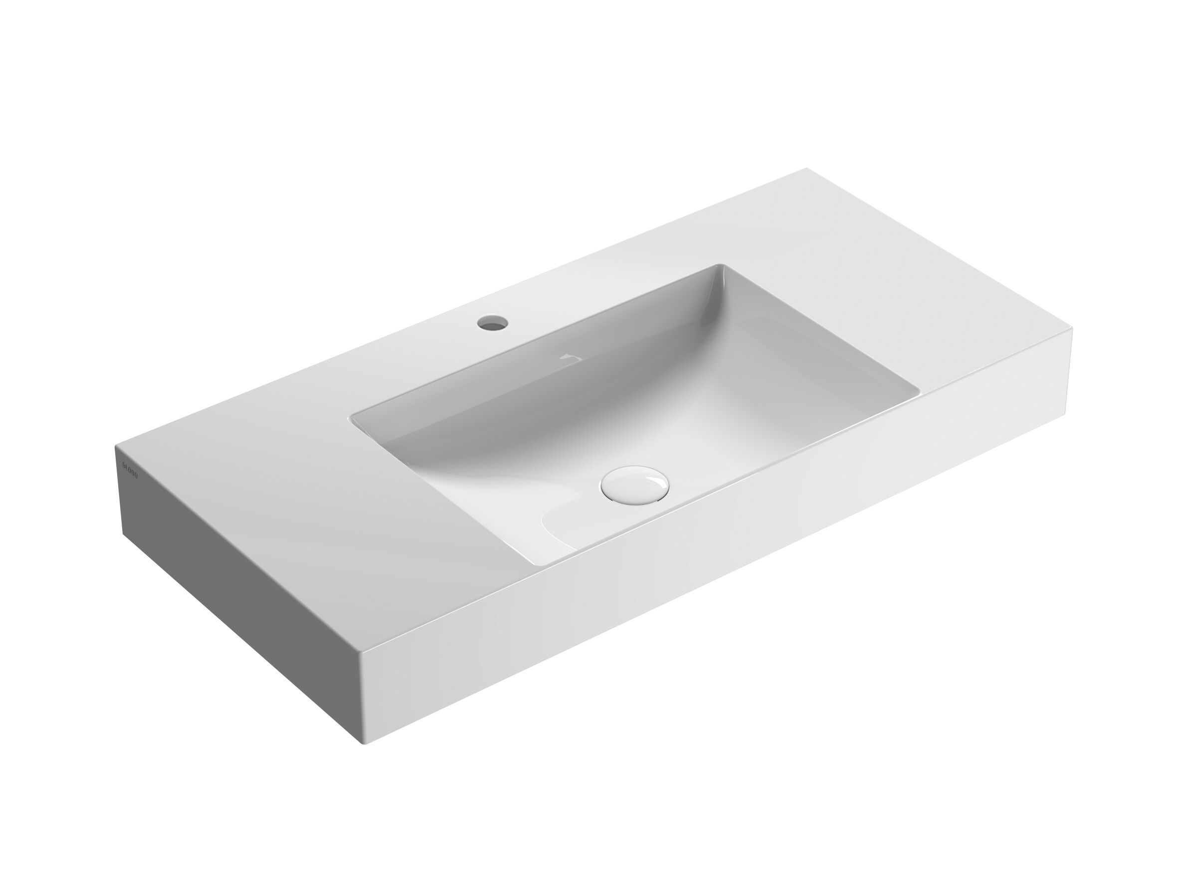 Керамическая прямоугольная раковина Ceramica Globo плиты ARCH-00065601 - Вид №1