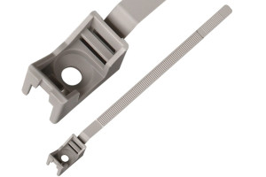 15964583 Ремешок-опора для труб и кабеля PRNT 32-60 серый, с шурупом и дюбелем, 25 шт. 2001 F ЕВРОПАРТНЕР