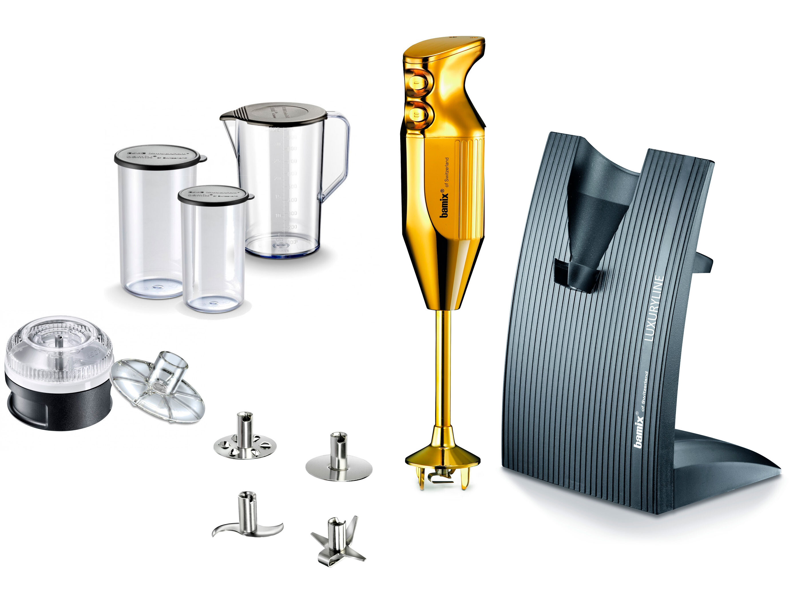 8171879 Блендер погружной Bamix LuxuryLine M200 золотистый STDN-0102942