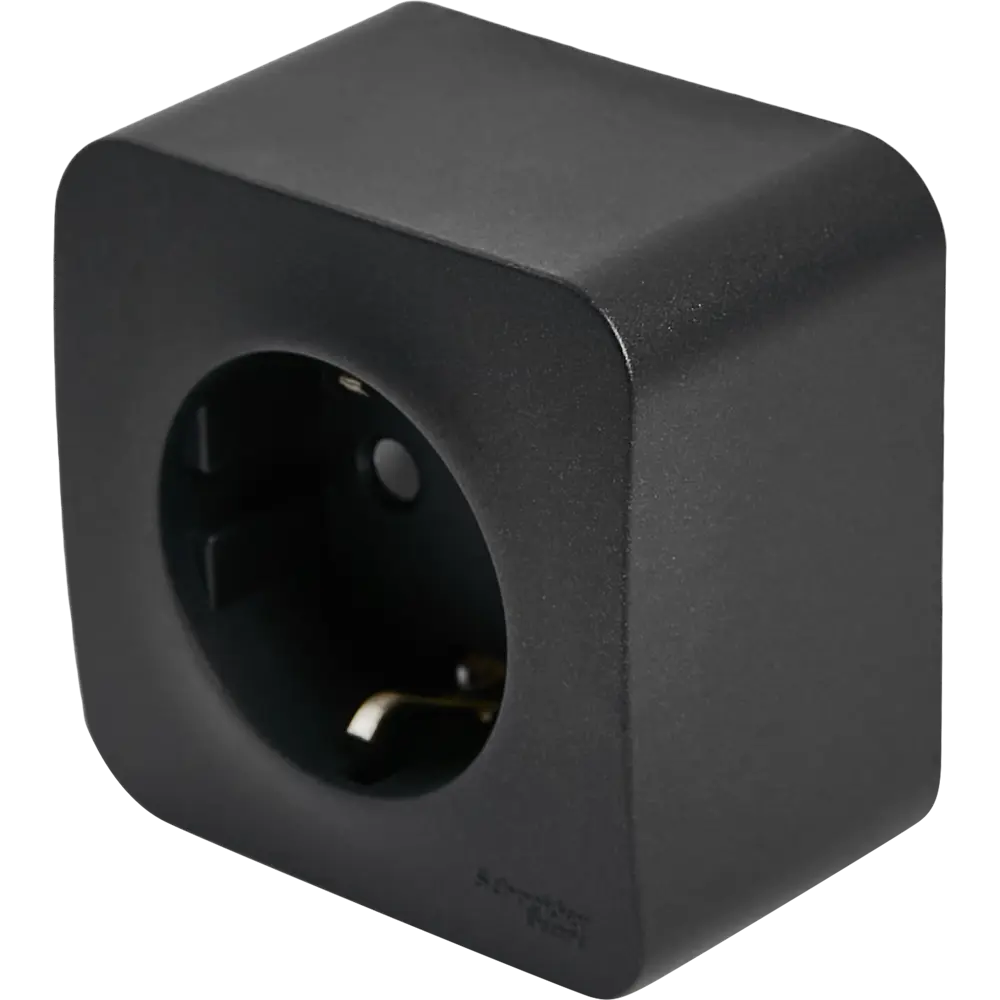 Розетка накладная Schneider Electric Blanca с заземлением цвет антрацит SYSTEME ELECTRIC STLM-2133313 - Вид №1