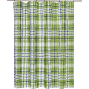 Штора на ленте «Села», 160х180 см, цвет зелёный