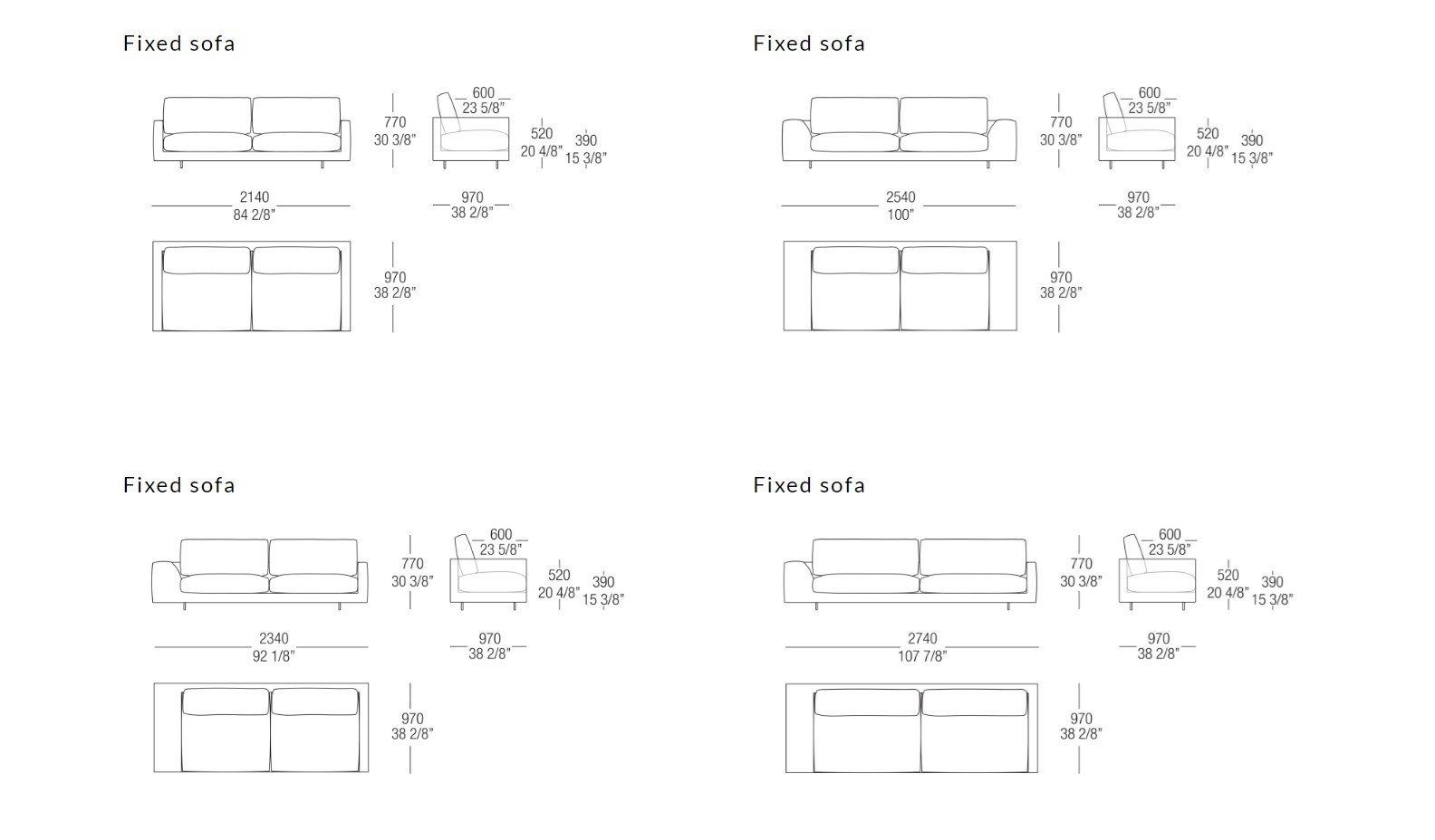 Съемный диван из ткани MisuraEmme ARGO ARCH-00069863 - Вид №26