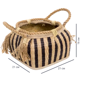 Корзина мягкая Kub HAP8547 21x21x15 см 4.3 л пальмовое волокно