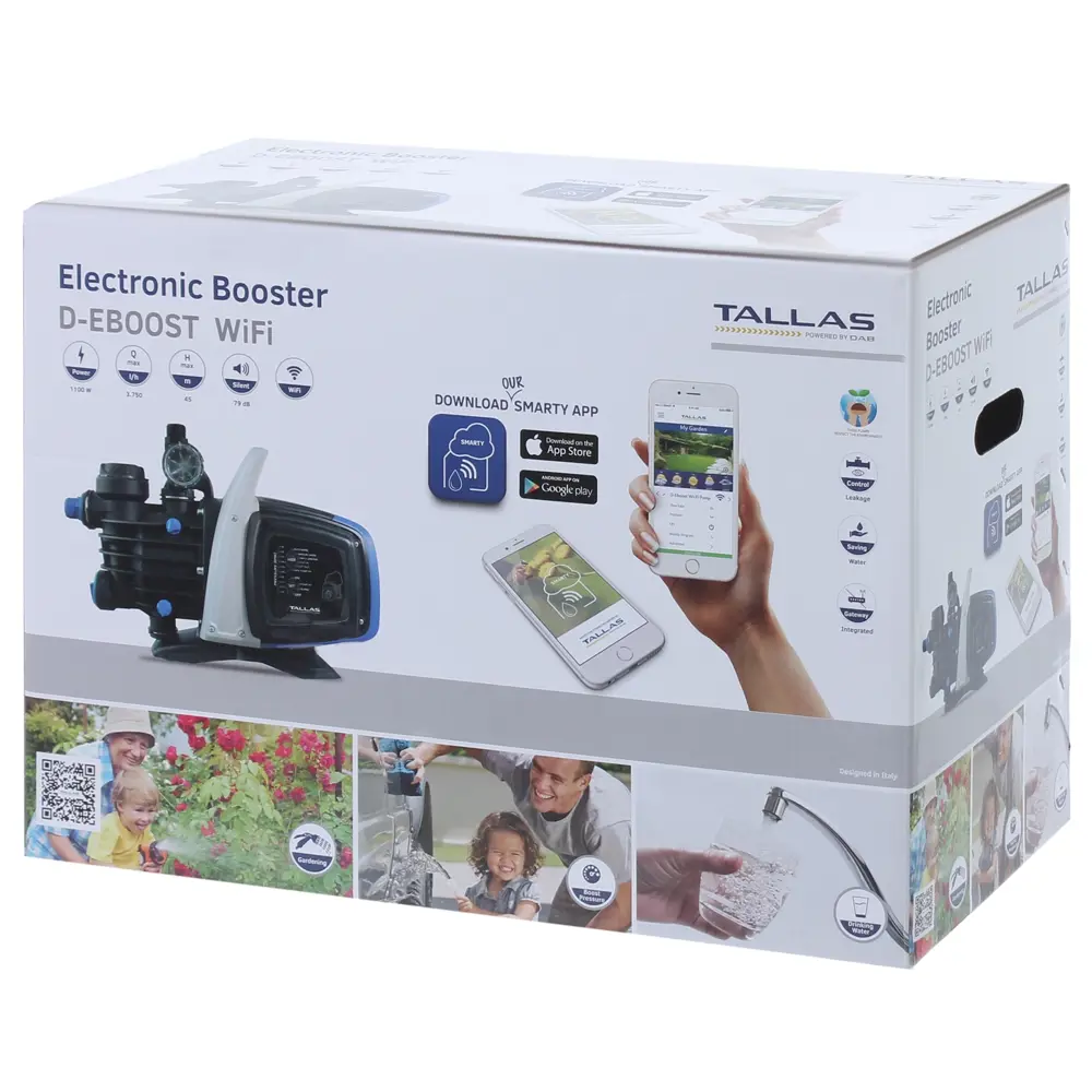Насос садовый Tallas D-Eboost 1100/45 WiFi 3750 л/час STLM-2208249 - Вид №7