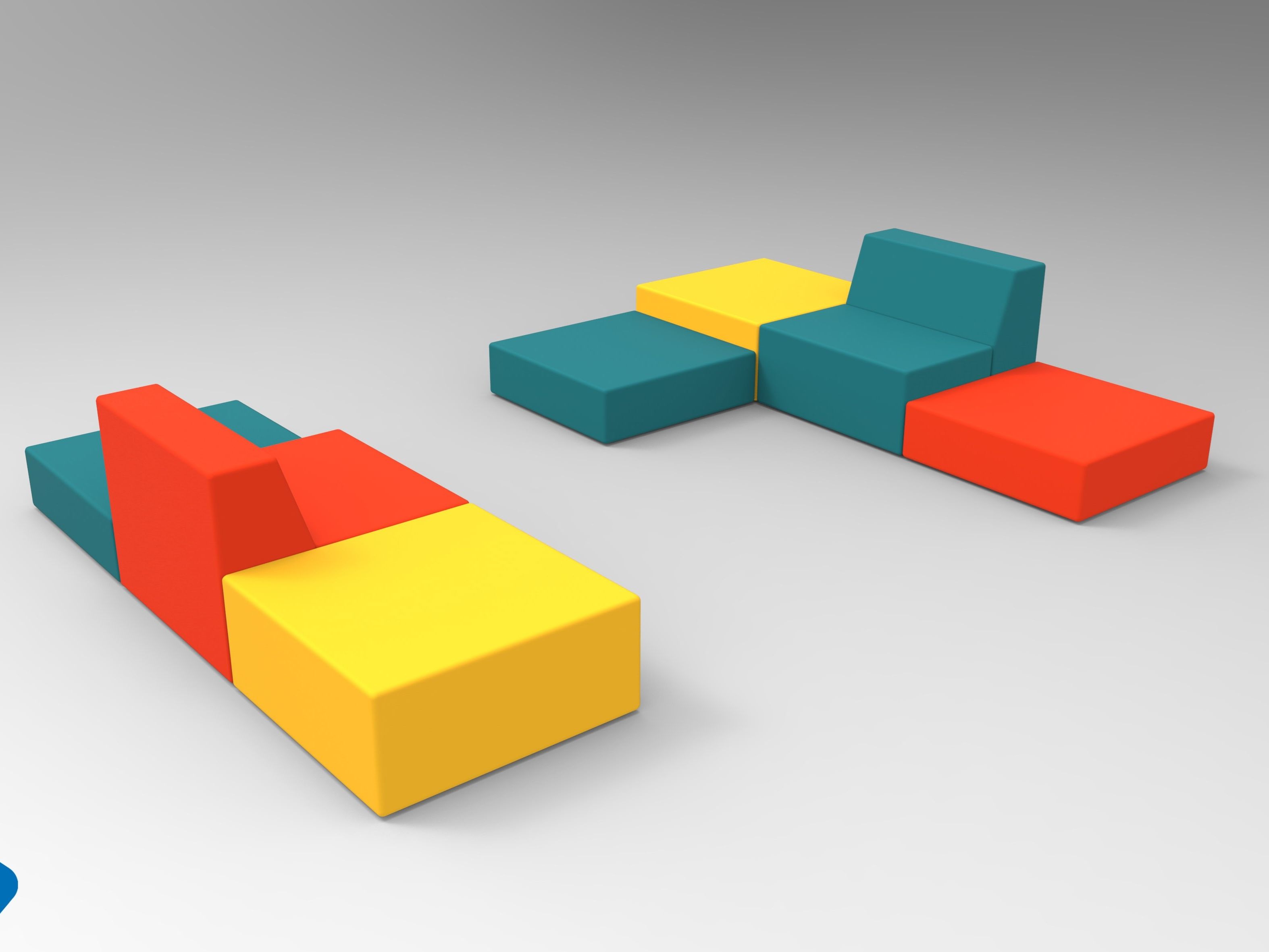 Модульный диван для контракта из пены QM Quinze & Milan Rpbw ARCH-00090123 - Вид №6