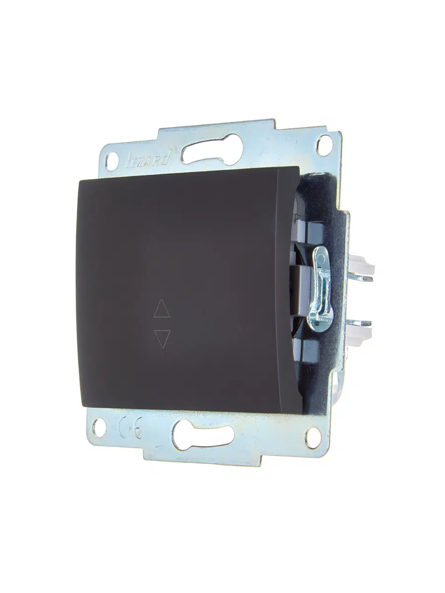 ASTI Выключатель проходной чёрный бархат механизм LEZARD 7081-4288-105 - Вид №2