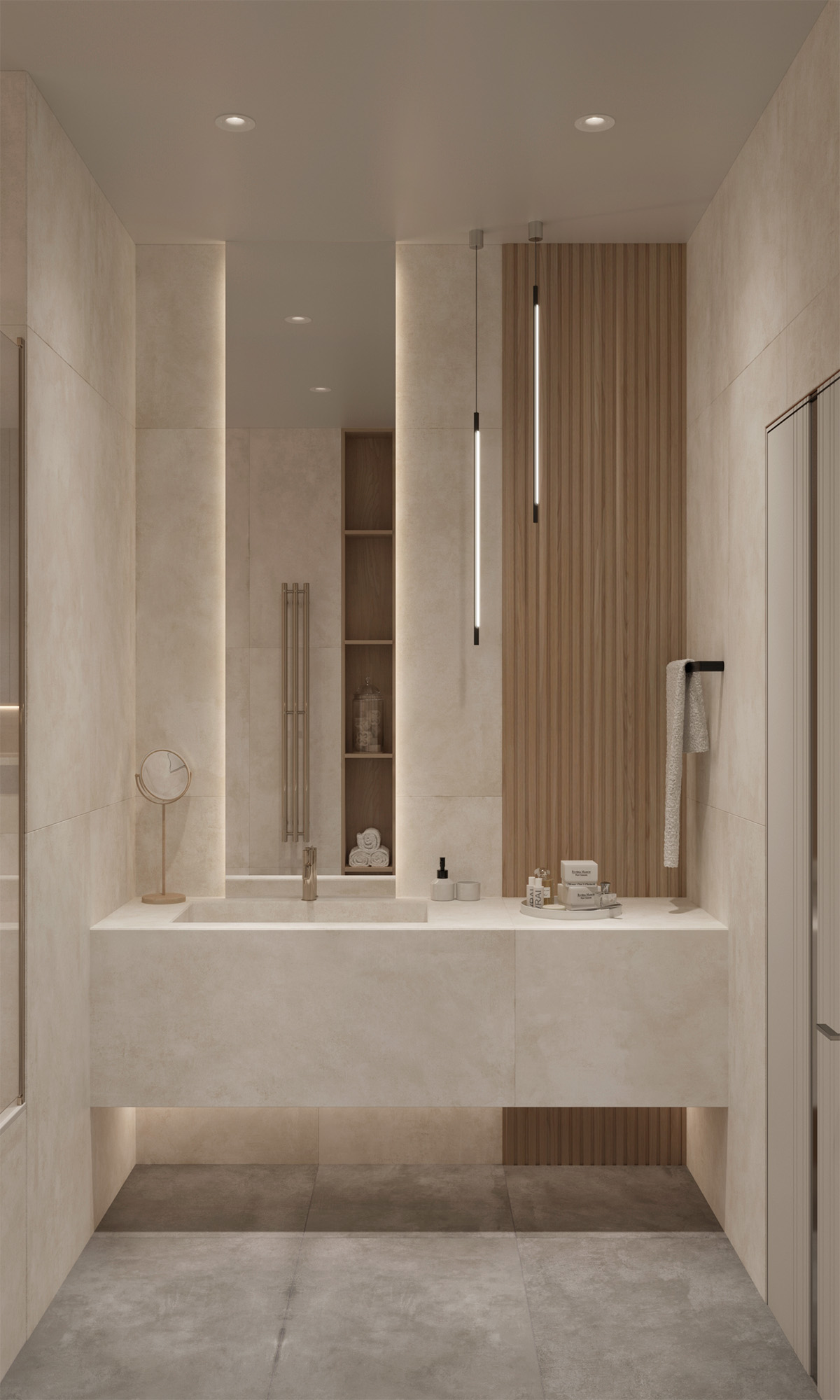 Керамогранит CEMENTUM BIANCO 60х120 Arcadia Ceramica RT7002-A - Вид №1