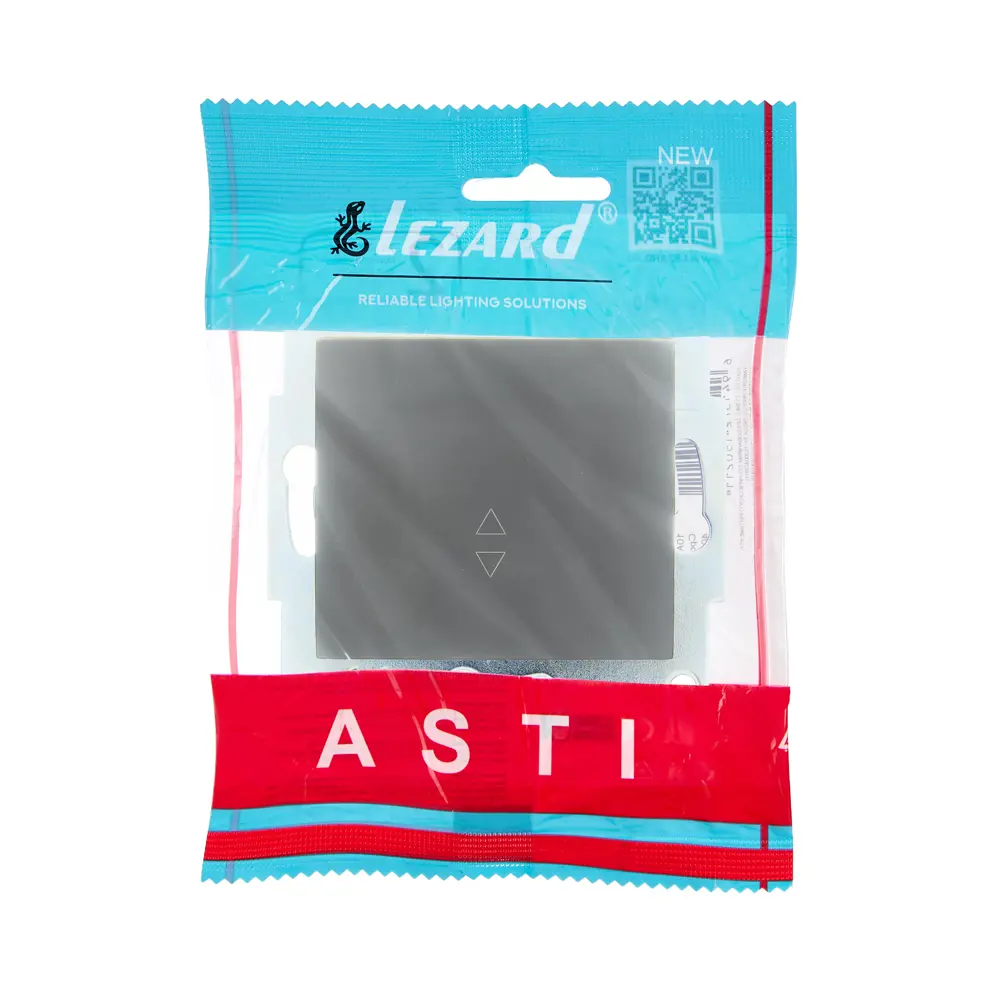 Выключатель проходной встраиваемый Lezard Asti 1 клавиша цвет платина 89385503 STLM-2066351 - Вид №3
