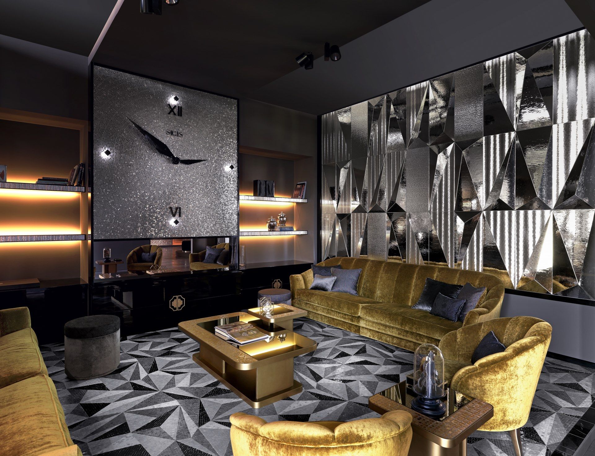 Тканевое кресло с подлокотниками Sicis Diamond ARCH-00053894 - Вид №3